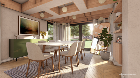 Salon ve Yemek Odası Tasarımı 