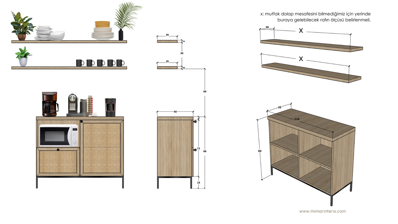Mutfak dolabı tasarımı