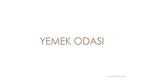 Salon ve Yemek Odası Tasarımı 